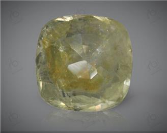 Yellow Sapphire Unheated & Untreated Natural Certified  6.91 carats -2276 (BAR )